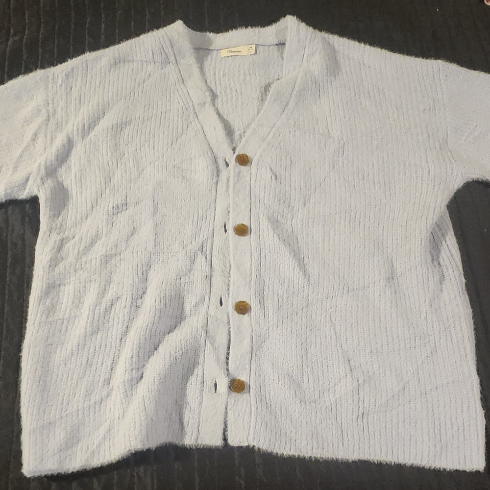 Women's Light Blue Cardigan Sweater